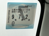 次回の車検日になります。こちらのステッカーをご確認ください。