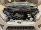 トヨタ中古車「まるごとクリーニング」施工済。エンジンルームを専用洗剤で洗浄!高圧&スチーム洗浄も行います。樹脂部分も艶出し剤でピカピカです☆☆