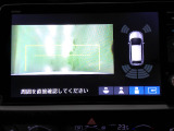 バックカメラの画像です。ガイドラインがスムースな車庫入れをサポートいたします。車庫入れの安心感がアップしますね。