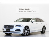2022モデル『V90 Recharge Plug-in hybrid T8 AWD Inscription』PHEV 電動パノラマサンルーフ Bowers&Wilkinsプレミアムサウンド エアサス Google搭載 前後純正ドラレコ 白革 360&deg;カメラ【グループ総菜子300台】