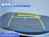 クリアランスソナー付きです。障害物に近づくと、表示や音声で警告してくれるので便利な機能です。