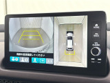 リアカメラ付で、後方をナビ画面で確認。車庫入れも安心です。もちろん、バックギアと連動しています。