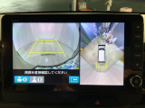 リアカメラ付で、後方をナビ画面で確認。車庫入れも安心です。もちろん、バックギアと連動しています。