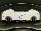 バーチャルコックピットはメーター部分で地図などを見ることも可能です。