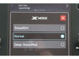「X-MODE(悪路走破モード)」も標準装備、深雪やぬかるみでスタックしてしまっても短い時間で安全に脱出できます