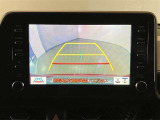 バックギアに入れると、このように後方が映し出されます!最終確認はご自身の目と耳で必ず行ってください!安全第一で!