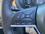 オーデイオやナビのコントロールができるスイッチ、運転中は手を放さず手元で操作可能なんです!