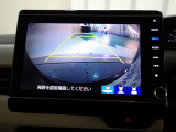 バックも安心のリアカメラ付いています。リアカメラがあると、いつでも安全にバックできますね。死角も減ります。3ビュー切り替え、ガイド線表示なので便利です。