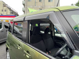 プラスチックバイザーで雨の日も車内換気で気分良くドライブ出来ます