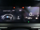 統合型インターフェースディスプレイ。モーターへ発電していく様子も見れるメーター類。ハンドル左側のスイッチで表示切替や設定が出来ます。