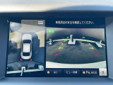 上から見たような画像で車庫入れなどに便利なアラウンドビューモニター