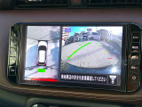 【アラウンドビューモニター】空から見下ろした映像がナビ画面にて確認可能です。駐車もラクラクですよ♪