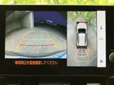 後方映像に加えて車両周囲の表示も確認でき、駐車時の状況把握をサポートします。画面上の目安と周辺の様子を見比べながら、落ち着いて車庫入れを行えます。