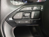 ステアリングスイッチ付き。前方から目を離すことなく操作することが可能です。