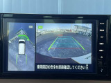 【アラウンドビューモニター】このように真上から見下ろしたような映像が映し出されるため駐車やバックが苦手な方でも安心して行うことが可能となります!!