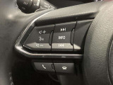 ステアリング左側にはオーディオコントロールスイッチを搭載。走行中でも簡単に音量の上げ下げ、曲の送り戻し、モードの切り替えが可能です。クイックに切り替えてお好みの音楽で楽しいドライブを!