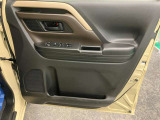 【運転席ドア】ドリンクホルダーと収納ポケットがあります。