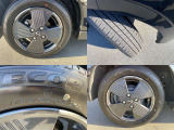 純正のアルミホイールです。タイヤサイズは155/65R14です。