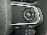 ステアリングスイッチ付き。前方から目を離すことなく操作することが可能です。
