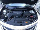 エンジンルームも綺麗です。ハイレベルな日産整備士がしっかり整備をしてお渡しします