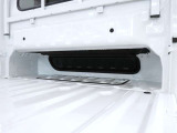 スーパーキャリィはキャビンを拡大しながらも、荷台前面パネルに、長尺物の収容に便利なスペースを設けています。