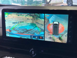 【アラウンドビューモニター】専用のカメラにより、上から見下ろしたような視点で360度クルマの周囲を確認することができます☆死角部分も確認しやすく、狭い場所での切り返しや駐車もスムーズに行えます。