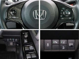 N-ONEの運転席回りの各種スイッチ群です。ハンドル右下には、ホンダセンシングのスイッチ群が並びます。総合先進安全装備のセンシング搭載。ヒューマンエラーを高度先進技術が補完してくれます。