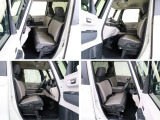 大柄な人でも不満の無いよう設計したフロントベンチシート。運転席は高さ調整もついており小柄な方でも視界良好です。