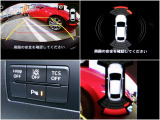バックモニター連動のパーキングセンサー装備
