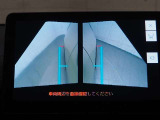 パノラミックビューモニター、左右フロントカメラモード。