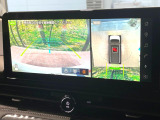 【アラウンドビューモニター】専用のカメラにより、上から見下ろしたような視点で360度クルマの周囲を確認することができます☆死角部分も確認しやすく、狭い場所での切り返しや駐車もスムーズに行えます。