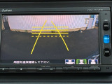 カラービジョンとガイド線で見やすい視点切替式のバックモニター。