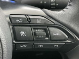 ステアリングスイッチ付き。前方から目を離すことなく操作することが可能です。