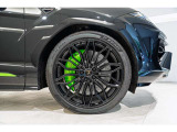 Rims Galanthus 23'' shiny black, Green calipers