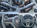 ステアリングスイッチでオーディオ操作が手元でできるので、ハンドルから手を離さずに運転できます。