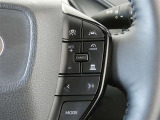 クルーズコントロールです。速度をセットするこでアクセル操作が不要の魅力的な装備です。高速道路での運転では特に重宝します♪