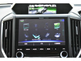 パナソニック製8インチナビのオーディオメニュー画面