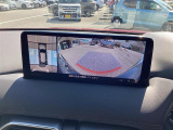 広角の画面に変えました。車庫の中まで見えます。