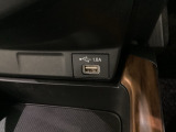 ナビゲーション用の外部入力可能なUSB端子がついており、周辺には物が置けるトレーがついています。