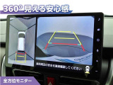 フロントモニター・サイドモニター・バックモニターを使用し、車を上から見たような映像で駐車が出来ます!