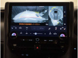 パノラミックビューモニター 車両上空より写したような画像をモニターに表示☆車庫入れや、幅寄せなどに大変便利な機能です。