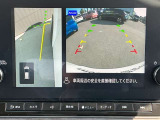 アラウンドビューモニターで左フロントタイヤの画像が見れますので幅寄時にも便利です。