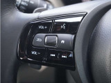 【アダプティブクルーズコントロール】ステアリングのスイッチを操作するとミリ波レーダーで先行車との距離を測定。設定を適切に保ちながら加速・減速、さらに停止まで自動に追従します。