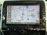 日産純正ナビゲーションです。初めて走る道でも安心して運転が出来ます。
