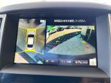 【アラウンドビューモニター】専用のカメラにより、上から見下ろしたような視点で360度クルマの周囲を確認することができます☆死角部分も確認しやすく、狭い場所での切り返しや駐車もスムーズに行えます。