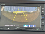 カラービジョンとガイド線で見やすい視点切替式のバックモニター。