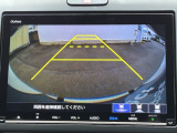 カラービジョンとガイド線で見やすい視点切替式のバックモニター。
