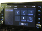 オーディオソース選択画面です。Bluetoothオーディオをご利用いただけます。