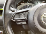 ステアリング左にはオーディオ系システムがまとまっており、運転中の快適性をサポートしてくれます。