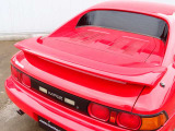 人気のMR2カスタム車両の入庫!全国でも台数の少ないATモデルをベースに外装同色塗装、RAYS製TE37SL15AW、ローダウン、バックカメラなどの充実装備にタイヤもADVANを装着。溝も9分山有